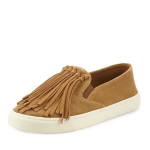 Tory Burch Fria Fringe Slip On Sneakers size 6.5 EUC